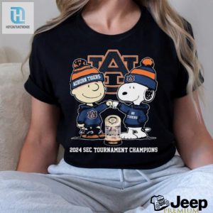 Snoopy And Charlie Brown Auburn Tigers 2024 Sec Mens Basketball Tournament Champions Shirt hotcouturetrends 1 1