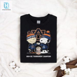Snoopy And Charlie Brown Auburn Tigers 2024 Sec Mens Basketball Tournament Champions Shirt hotcouturetrends 1 2