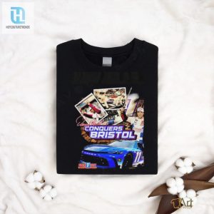 Official Denny Hamlin Conquers Bristol Motor Speedway Food City 500 Shirt hotcouturetrends 1 2