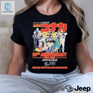 Detective Conan 30Th Anniversary 1994 2024 Thank You For The Memories Signature Shirt hotcouturetrends 1 1