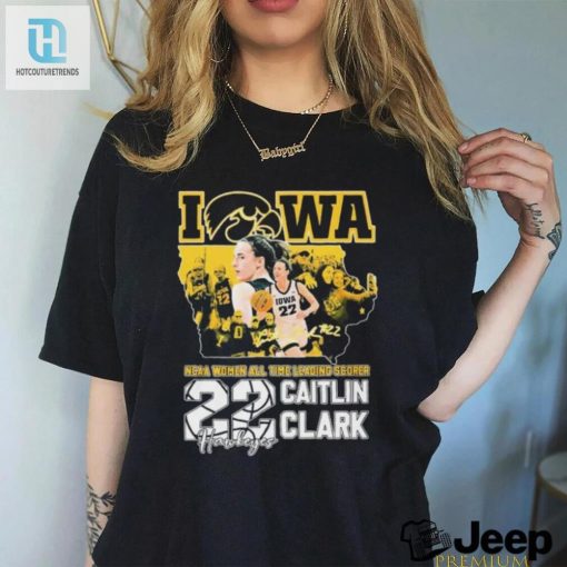 Iowa Hawkeyes Caitlin Clark Ncaa Womens All Time Leading Scorer Signature Shirt hotcouturetrends 1 4