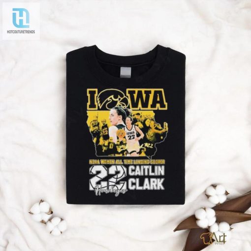 Iowa Hawkeyes Caitlin Clark Ncaa Womens All Time Leading Scorer Signature Shirt hotcouturetrends 1 6