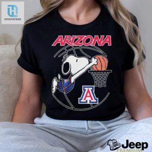 Snoopy Dunk Arizona Wildcats Basketball Shirt hotcouturetrends 1 1