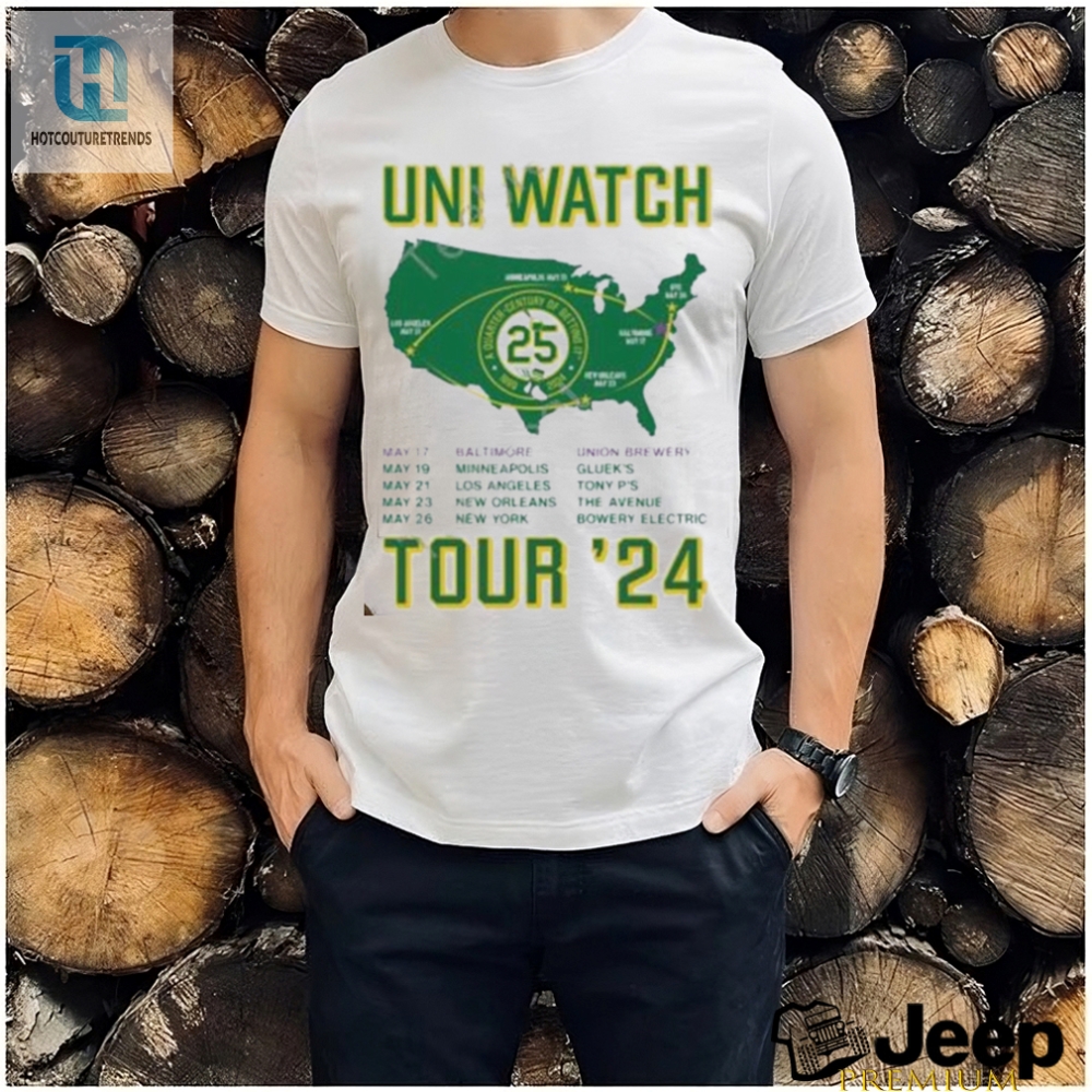 Uni Watch 25Th Anniversary Tour Shirt hotcouturetrends 1
