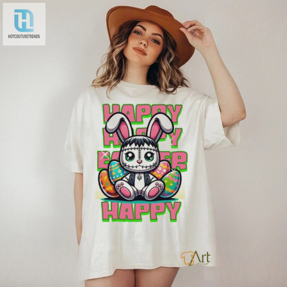 Official Happy Easter Bunny With Easter Eggs T Shirt 