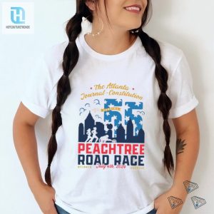 Official The Atlanta Journal Constitution Peachtree Road Race July 4 2024 Atlanta Georgia City 55 Apple T Shirt hotcouturetrends 1 2