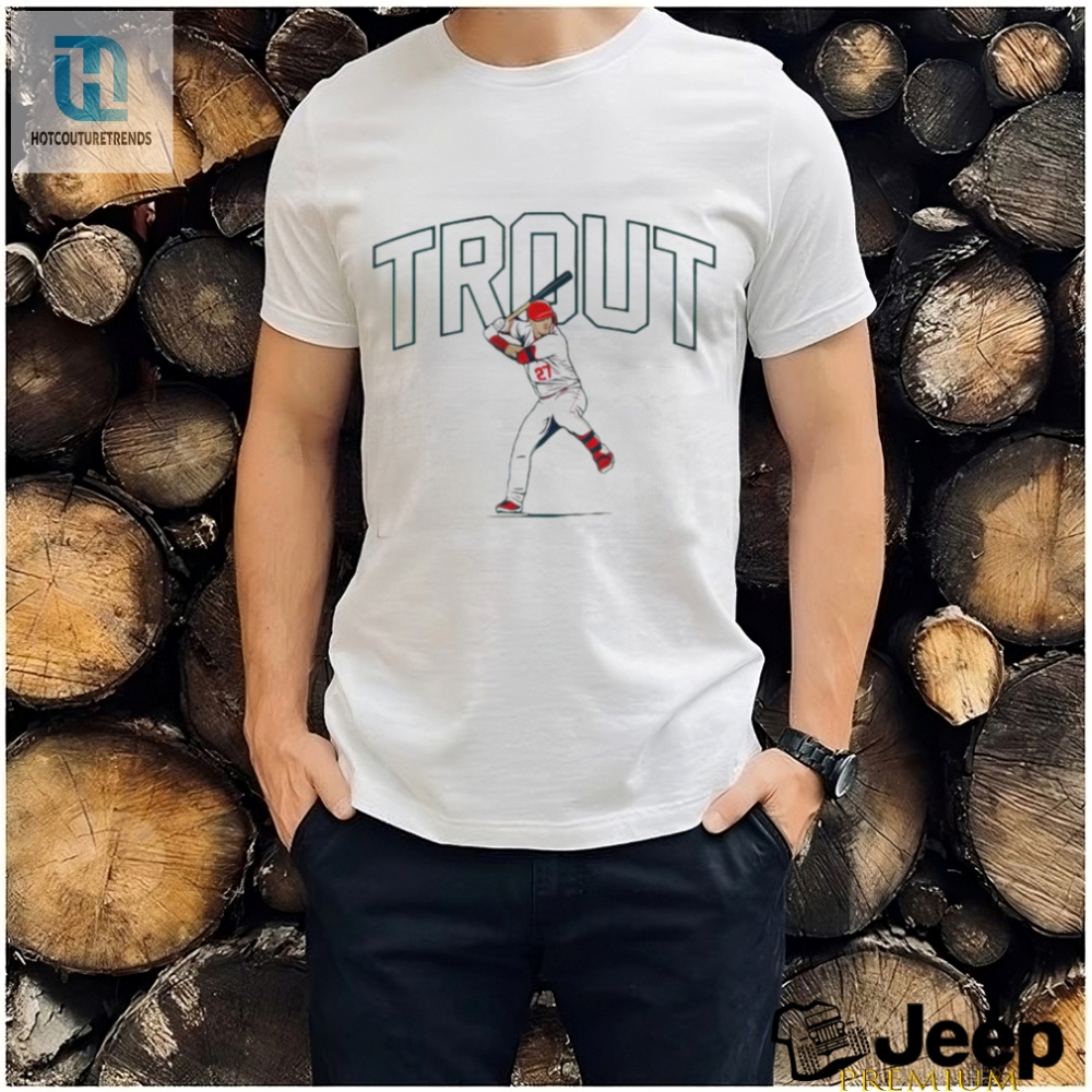 Mike Trout Los Angeles Angels Slugger Swing Shirt 