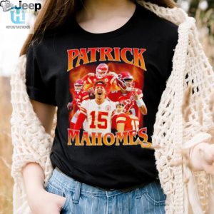 Patrick Mahomes Number 15 Kansas City Chiefs Football Player Portrait Lightning Shirt hotcouturetrends 1 1