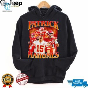 Patrick Mahomes Number 15 Kansas City Chiefs Football Player Portrait Lightning Shirt hotcouturetrends 1 3