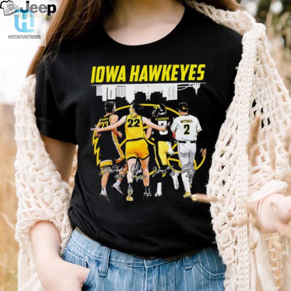 Iowa Hawkeyes Sport Team Krikke Clark Mcnamara And Mitchell Signatures Shirt 