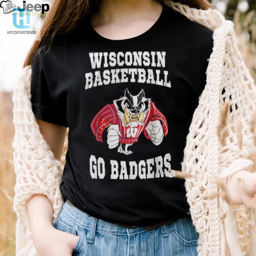 Wisconsin Badgers Basketball Go Badgers Mascot Sweatshirt 