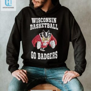 Wisconsin Badgers Basketball Go Badgers Mascot Sweatshirt hotcouturetrends 1 2