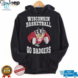 Wisconsin Badgers Basketball Go Badgers Mascot Sweatshirt hotcouturetrends 1 3