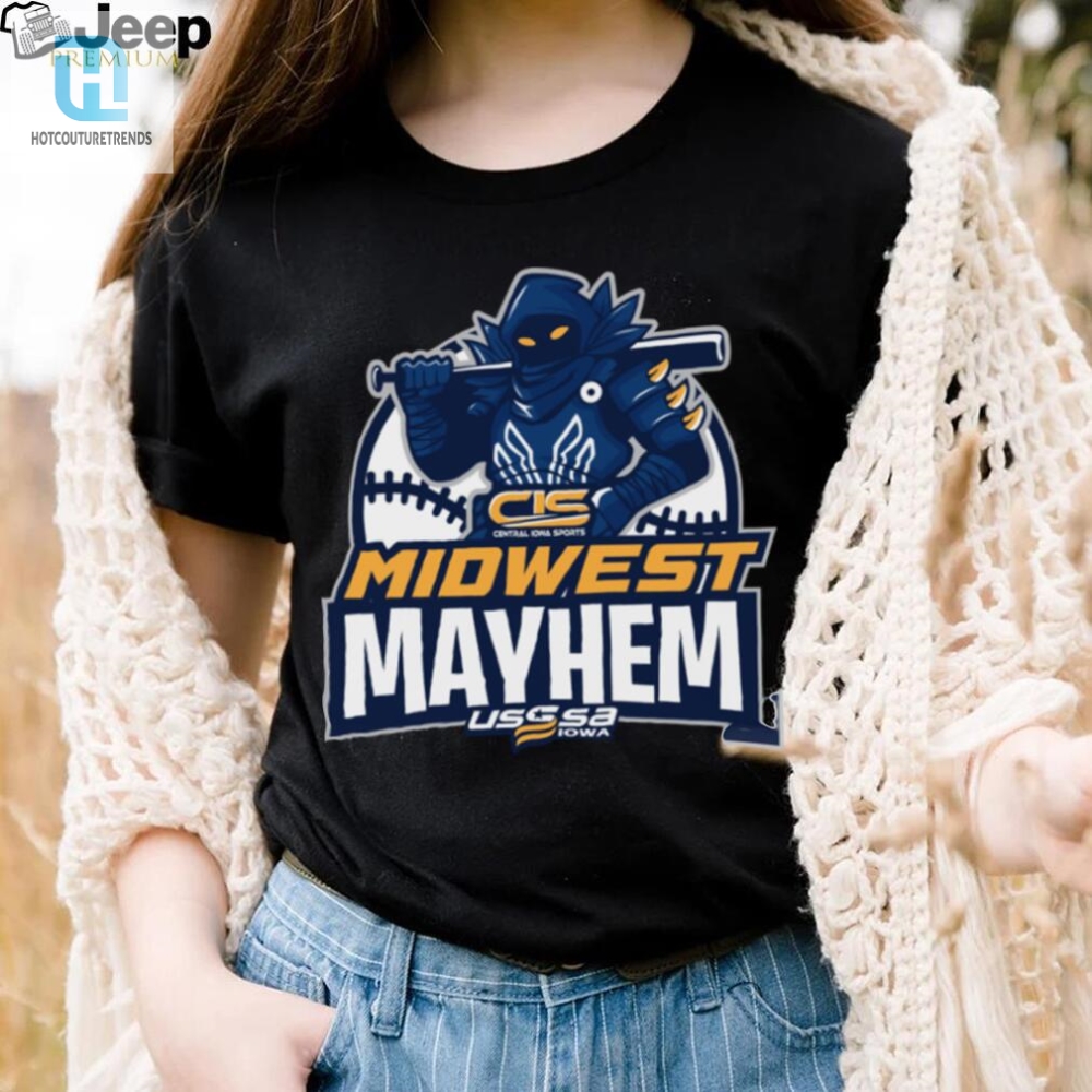 Usssa Iowa Baseball Cis Midwest Mayhem 2024 Logo Shirt 