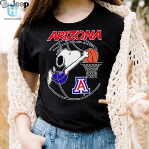 Arizona Wildcats Basketball Snoopy Dunk Logo Shirt hotcouturetrends 1 1