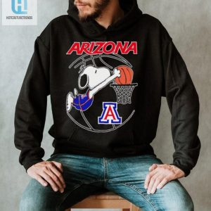 Arizona Wildcats Basketball Snoopy Dunk Logo Shirt hotcouturetrends 1 2