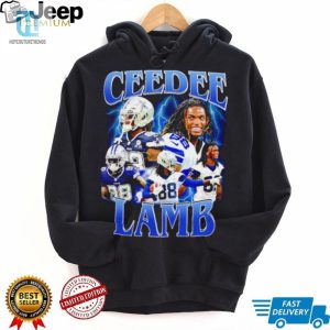 Ceedee Lamb Number 88 Dallas Cowboys Football Player Portrait Lightning Shirt hotcouturetrends 1 3