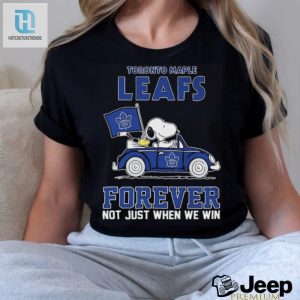 Peanuts Snoopy And Woodstock Toronto Maple Leafs On Car Forever Not Just When We Win Shirt hotcouturetrends 1 3