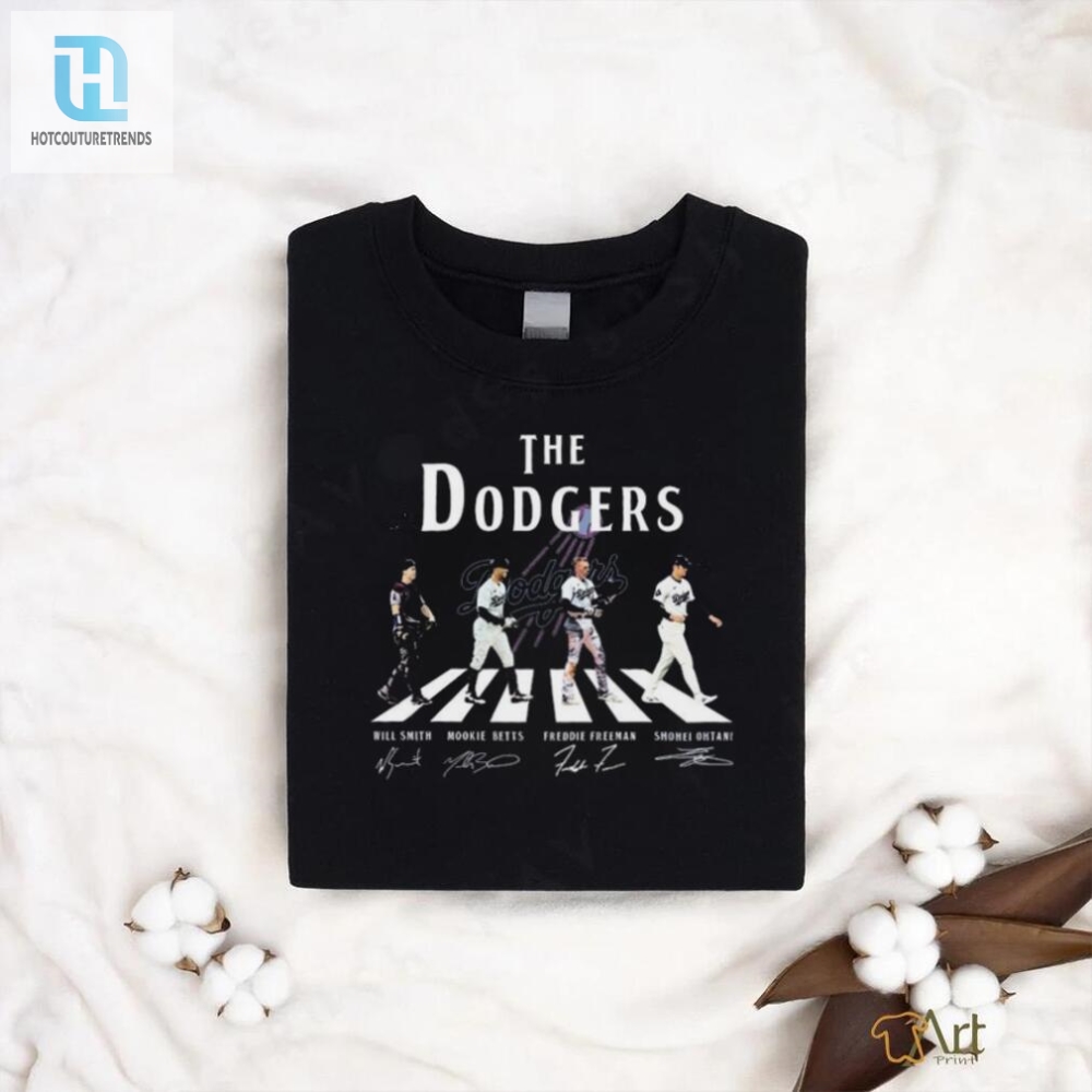 The Dodgers Abbey Road Will Smith Mookie Betts Freddie Freeman Shohei Ohtani Signatures Shirt 