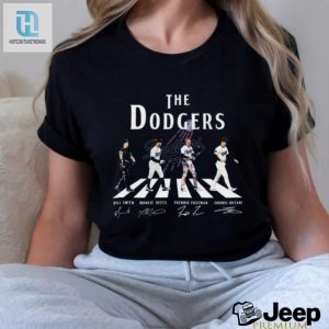 The Dodgers Abbey Road Will Smith Mookie Betts Freddie Freeman Shohei Ohtani Signatures Shirt hotcouturetrends 1 3