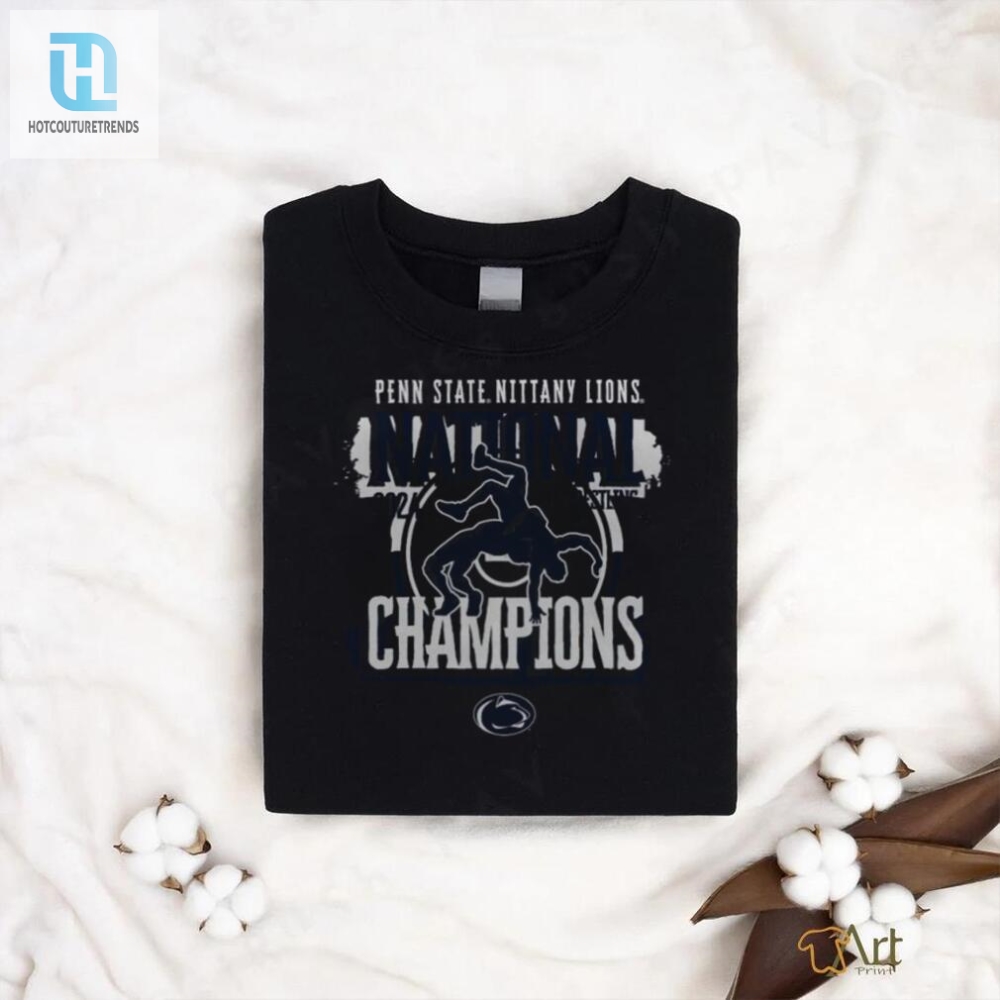 Official Penn State Nittany Lions 2024 Ncaa Wrestling National Champions Comfort Colors T Shirt 