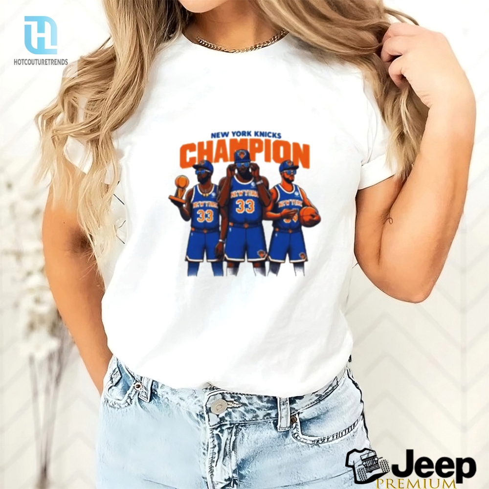 New York Knicks Champion Basketball Cartoon Shirt 