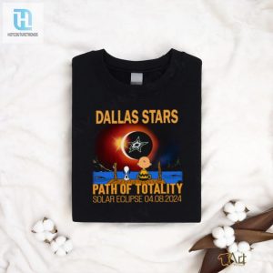 Snoopy And Charbown Dallas Stars Nhl Path Of Totality Solar Eclipse Shirt hotcouturetrends 1 3