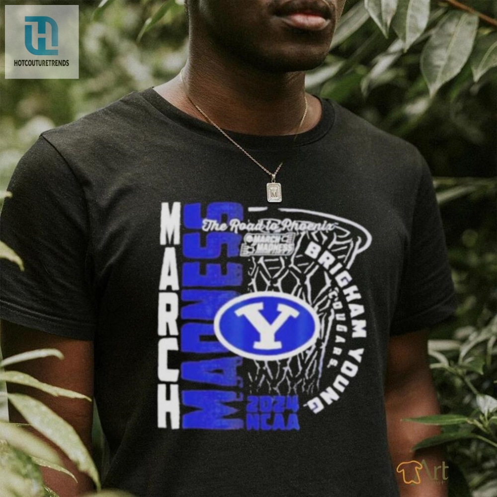 Byu Cougars 2024 Ncaa March Madness The Road To Phoenix Shirt 