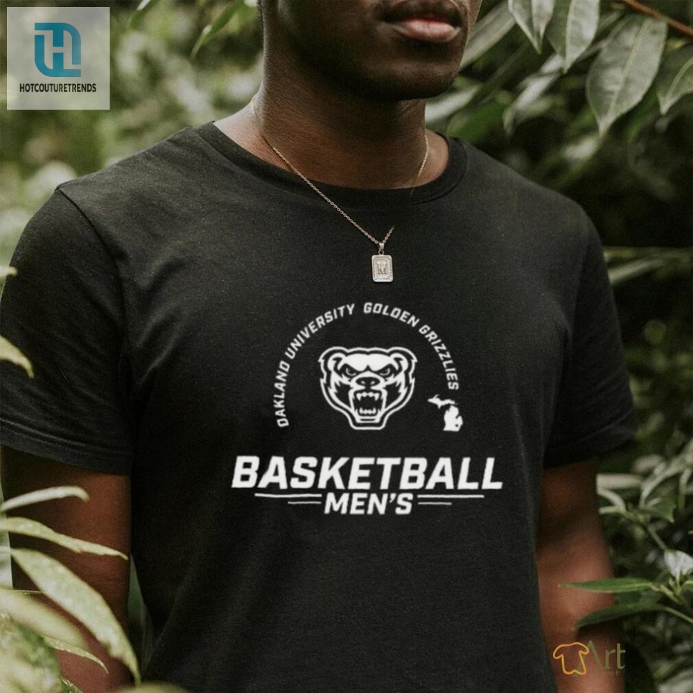 Official Oakland University Golden Grizzlies Basketball Mens Shirt 