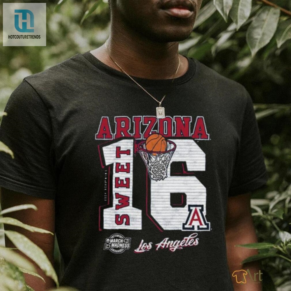 Official Arizona Wildcats Mens Basketball March Madness Sweet 16 Shirt 
