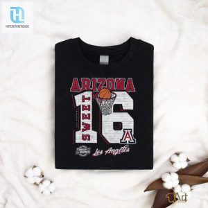 Official Arizona Wildcats Mens Basketball March Madness Sweet 16 Shirt hotcouturetrends 1 3