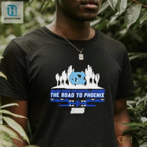 Official North Carolina Tar Heels The Road To Phoenix 2024 Ncaa Mens Basketball March Madness Shirt hotcouturetrends 1 1