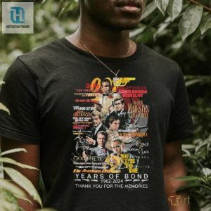 James Bond 2024 62 Years Memories Anniversary Year Of Bond T Shirt hotcouturetrends 1 1