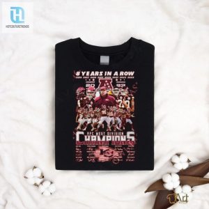 8 Years In A Row Kc Chiefs Afc West Division Champions T Shirt hotcouturetrends 1 3