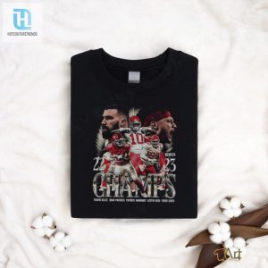 Travis Kelce Isiah Pacheco Patrick Mahomes Justin Reid Chris Jones Champions Kansas City Chiefs Shirt hotcouturetrends 1 3