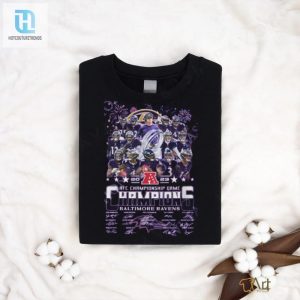 Afc Championship Game Baltimore Ravens Team Signature T Shirt hotcouturetrends 1 3