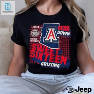 Arizona Wildcats 2024 Ncaa March Madness Bear Down Sweet Sixteen The Road To Phoenix Shirt hotcouturetrends 1 2