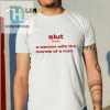 Slut Noun A Woman With The Morals Of A Man Shirt hotcouturetrends 1