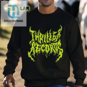 Thriller Records Metal Logo Black Shirt hotcouturetrends 1 3