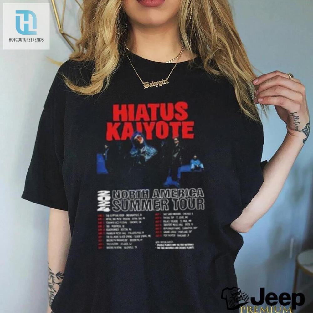 Hiatus Kaiyote North America Summer Tour 2024 Merch Shirt 