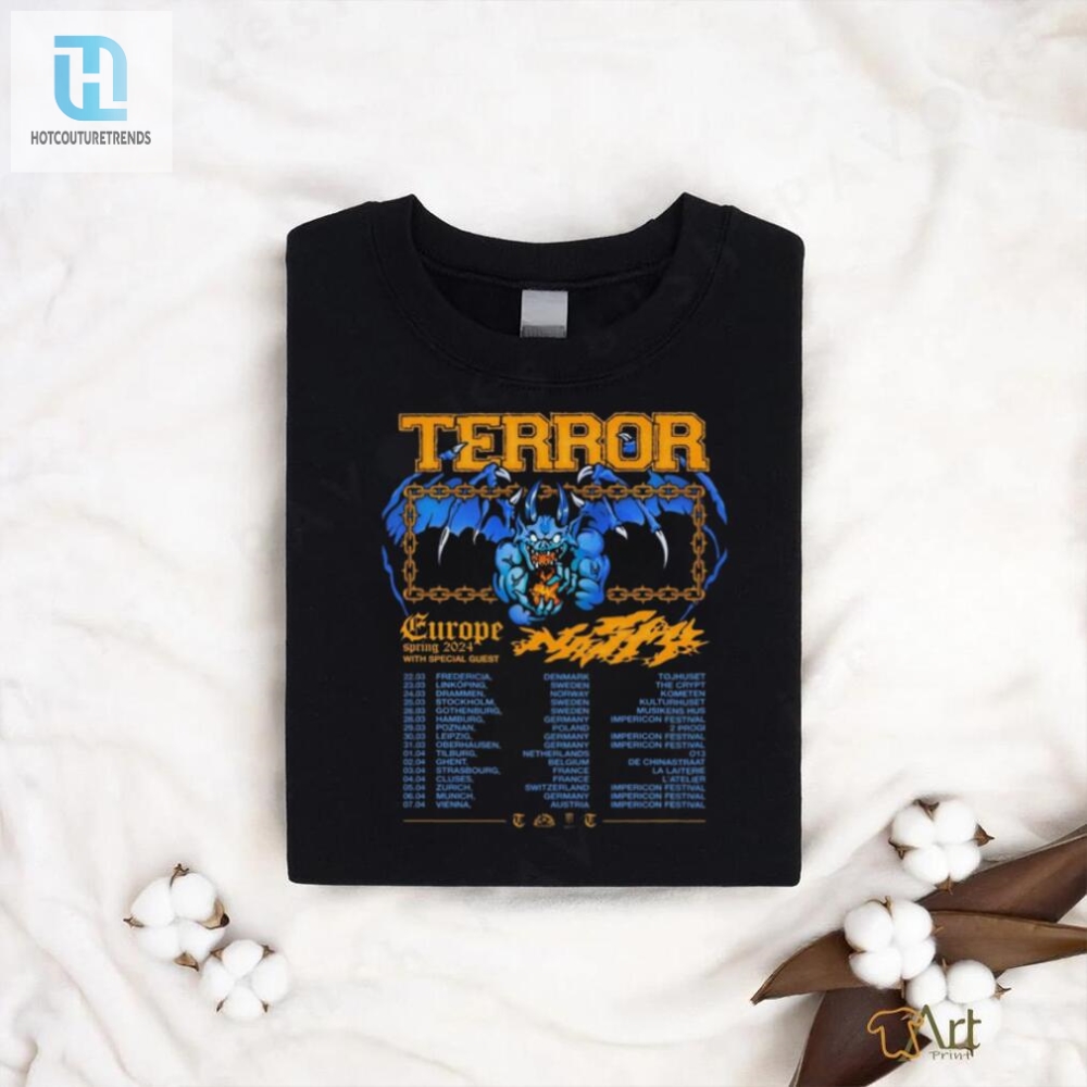 Terror Europe Spring Tour 2024 Shirt 