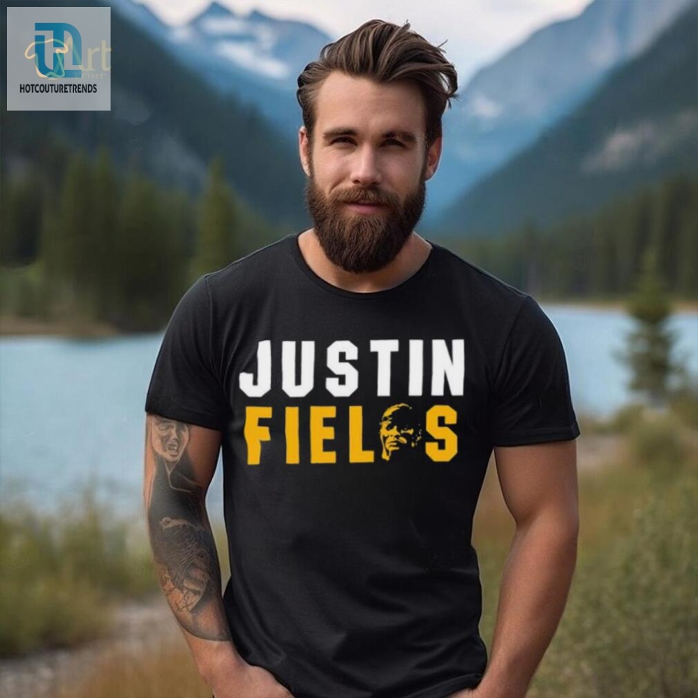 Justin Fields Face Pittsburgh Steelers Nfl Shirt 