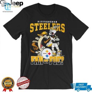 Tasmanian Devil And Bugs Bunny Pittsburgh Steelers Fan Or Poe 2024 Logo Shirt hotcouturetrends 1 3