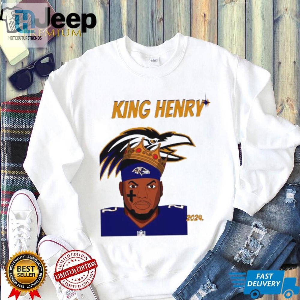 King Derrick Henry Baltimore Ravens Football 2024 Logo Shirt 