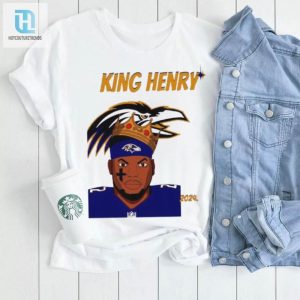 King Derrick Henry Baltimore Ravens Football 2024 Logo Shirt hotcouturetrends 1 3