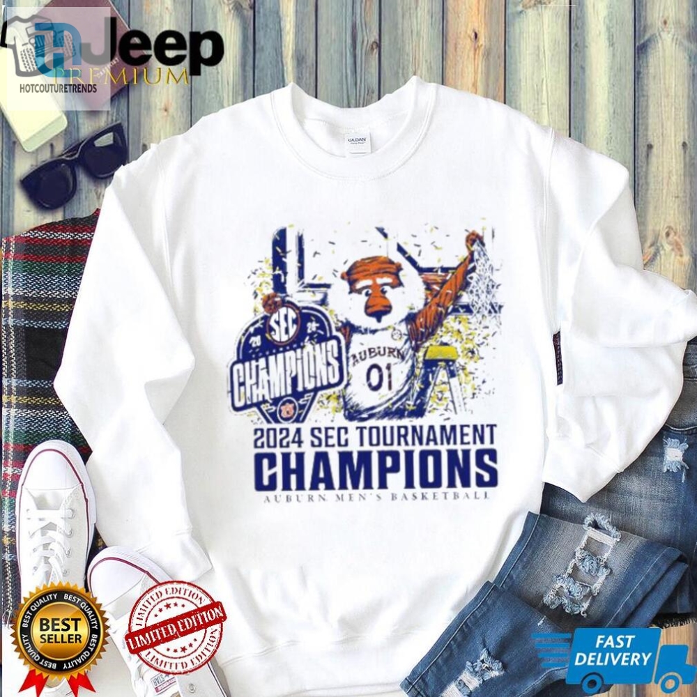 Aubie Auburn Tigers Sec Tournament Champions 2024 Shirt 