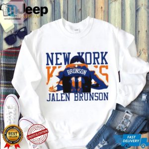 Jalen Brunson 11 Back New York Knicks Player 2024 Art Shirt hotcouturetrends 1 1