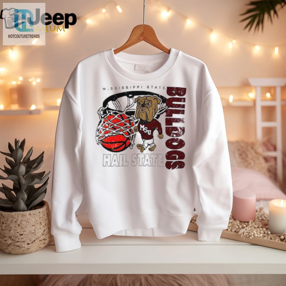Mississippi State Bulldogs Basketball Hail State Mascot Shirt 