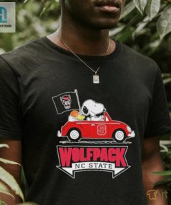 Peanuts Snoopy And Woodstock On Car Nc State Wolfpack Basketball Sweet 16 Shirt hotcouturetrends 1 1