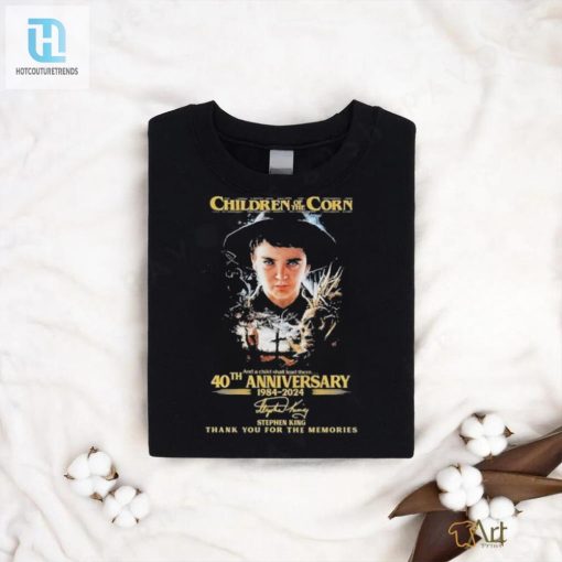Children Of The Corn 40Th Anniversary 1984 2024 Signature Stephen King Thank You For The Memories T Shirt hotcouturetrends 1 2